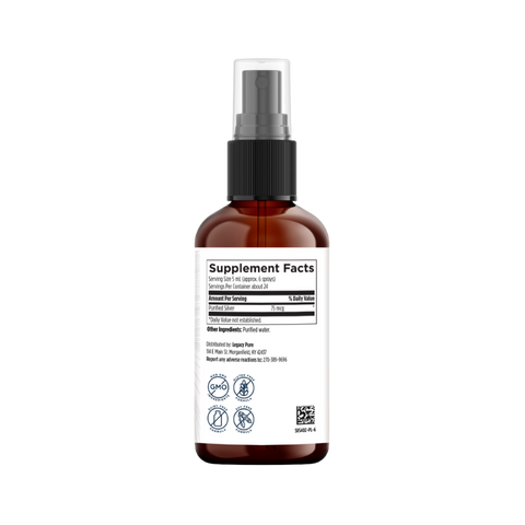 AG Silver Spray | Supplement Facts | Legacy Pure Supplements