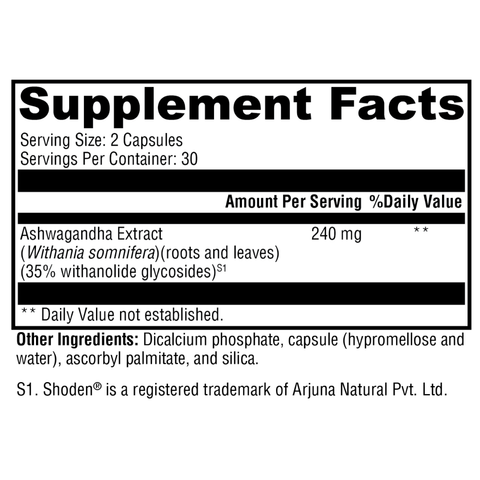 Ashwagandha 35 60 Capsules