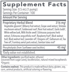 Biocidin® LSF 1.7 fl oz Supplement Facts