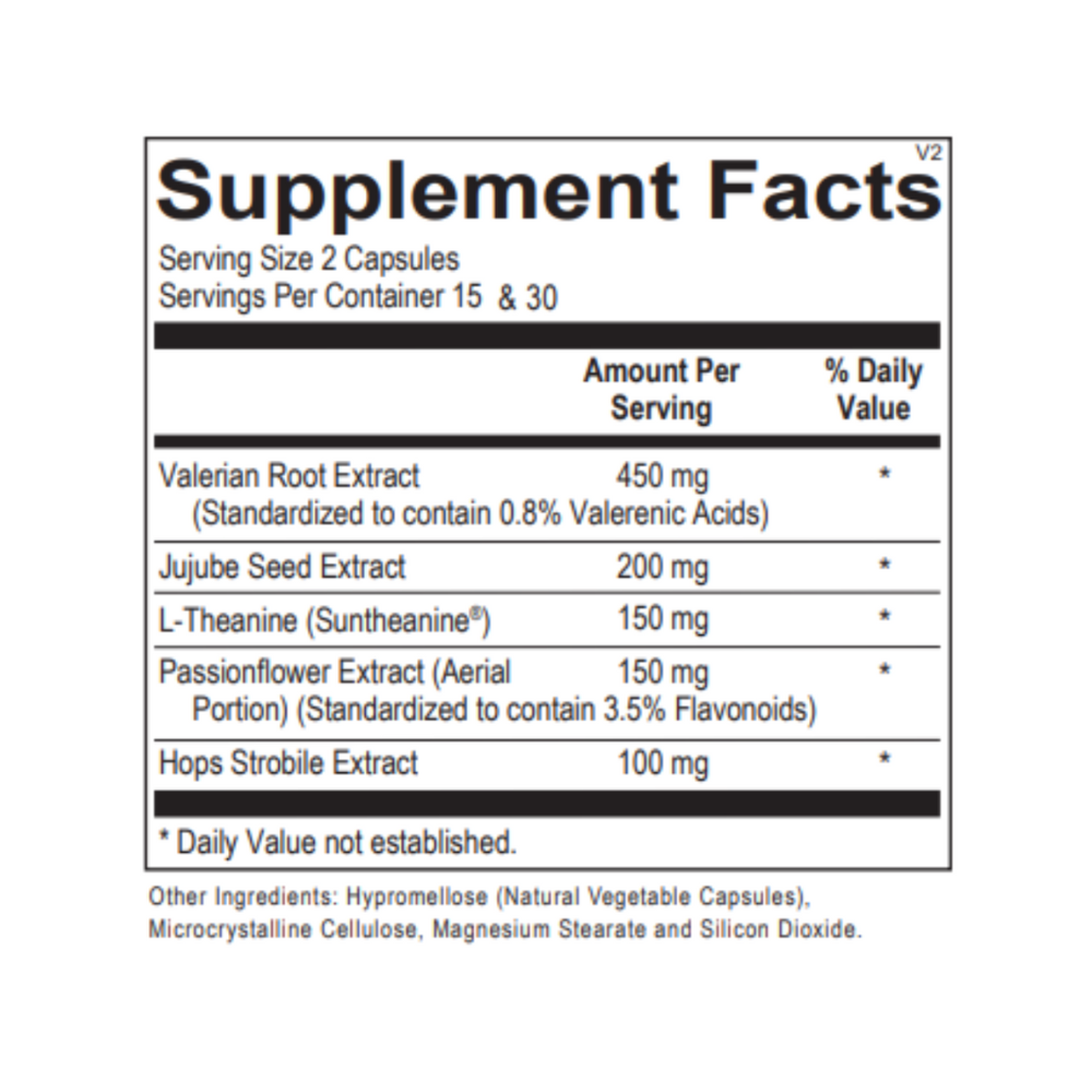 Brain Calm | Supplement Facts | Legacy Pure Dietary Supplements