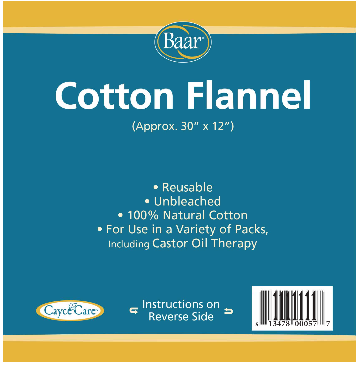 Cotton Flannel Castor Oil Packet