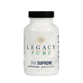 Legacy Pure DHA Supreme fish oil supplement bottle with 60 soft gel capsules