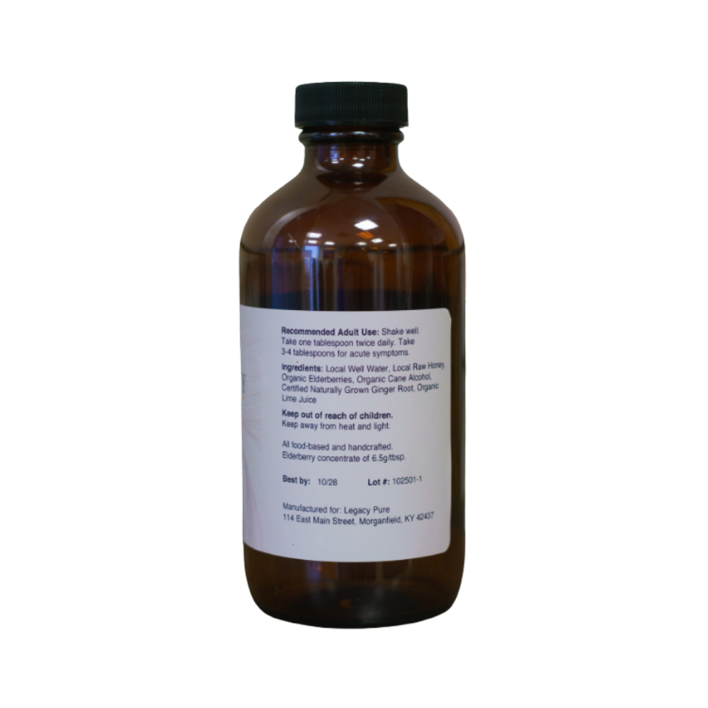 Elderberry Syrup | Supplement Facts | Legacy Pure Supplements