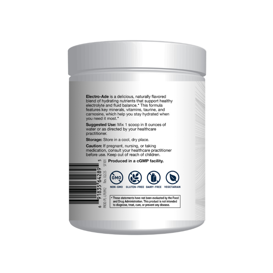 Electro-ade Lemonade Label Legacy Pure Supplements