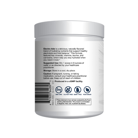 Electro-ade Lemonade Label Legacy Pure Supplements