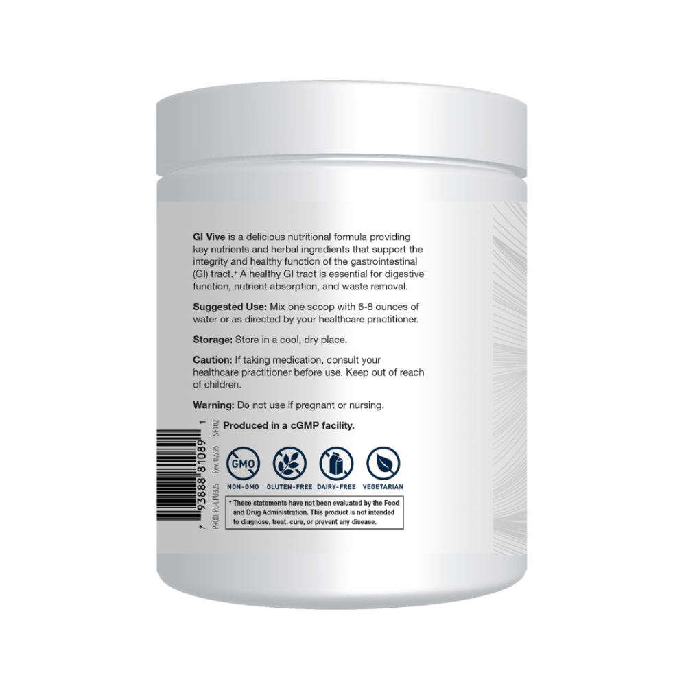 GI Vive | Supplement Facts | Legacy Pure Supplements