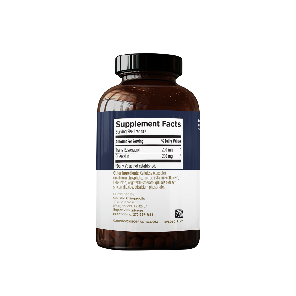 Chi Rho Chiropractic - Ultra Resveratol Dietary Supplement Facts