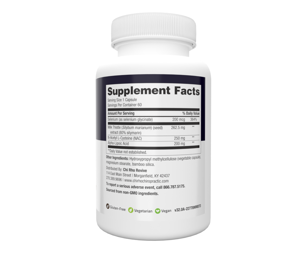 Chi Rho Chiropractic - Hepato Reset Dietary Supplement Facts