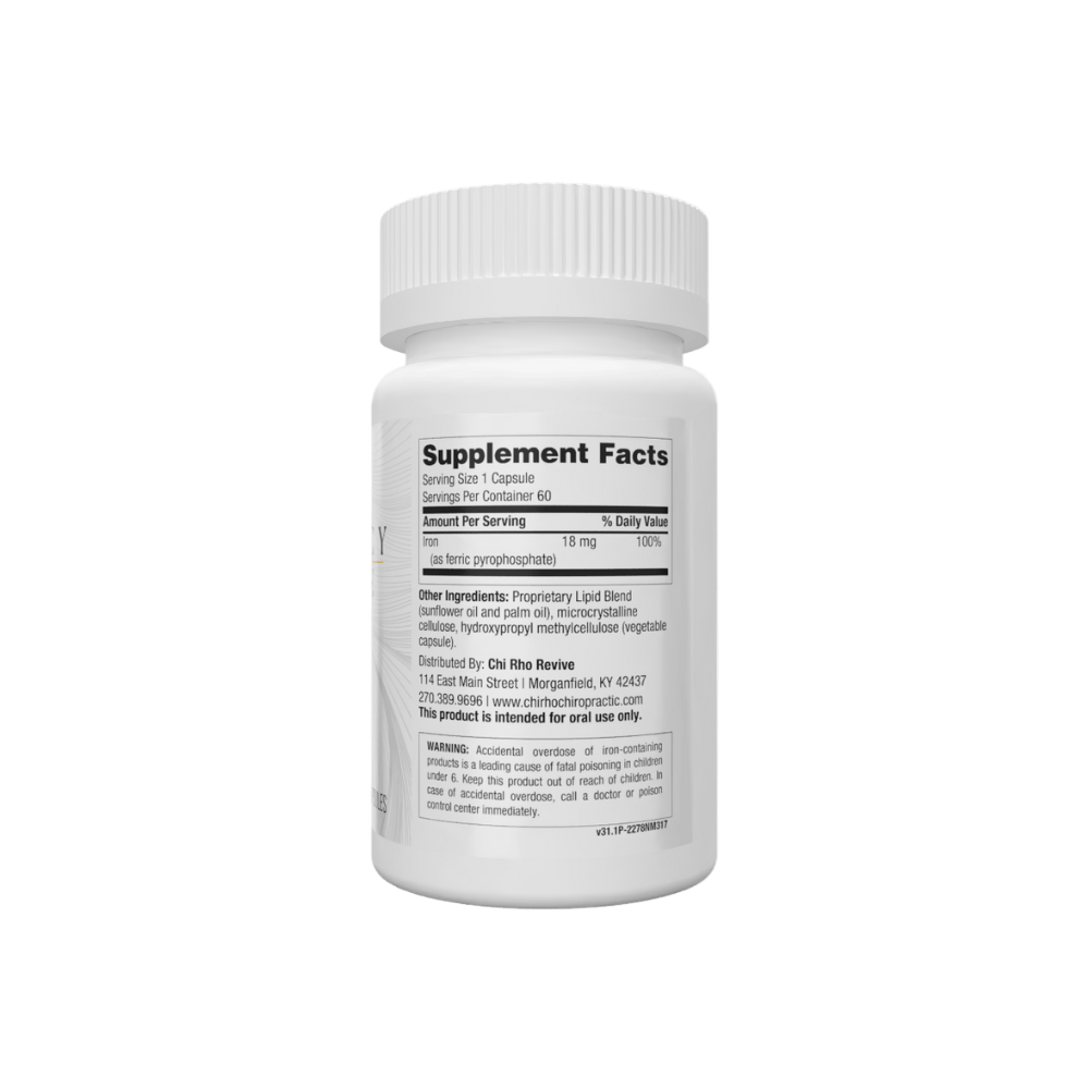 Liposomal Iron | Supplement Facts | Legacy Pure Supplements