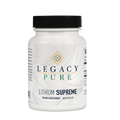 Legacy Pure Lithium Supreme dietary supplement bottle with 60 capsules for brain health