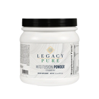 Legacy Pure Mito Fusion Powder strawberry flavor dietary supplement in white container