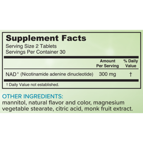 Real NAD+ 60 EZ Melt Tablets