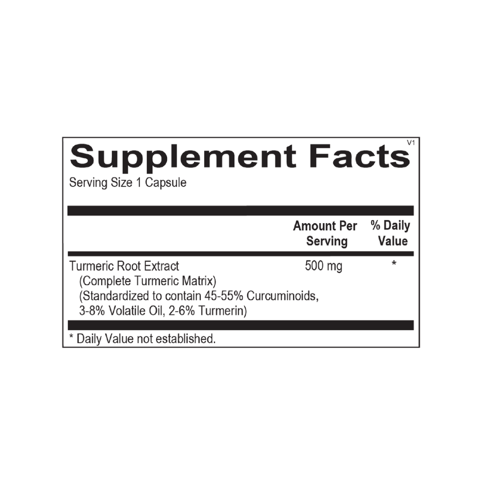 Triforce Curcumin | Supplement Facts | Legacy Pure