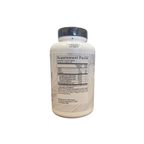 Supplement bottle with label on a white background