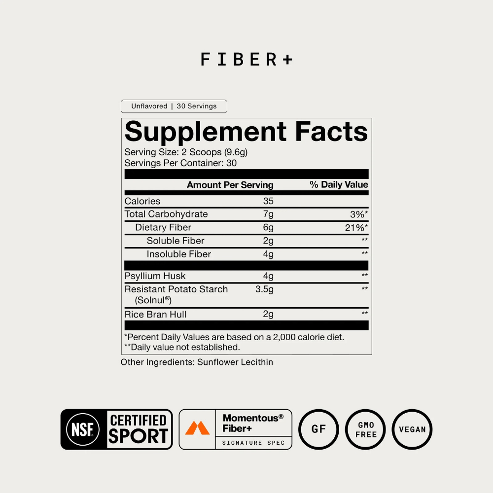 Fiber+ Unflavored