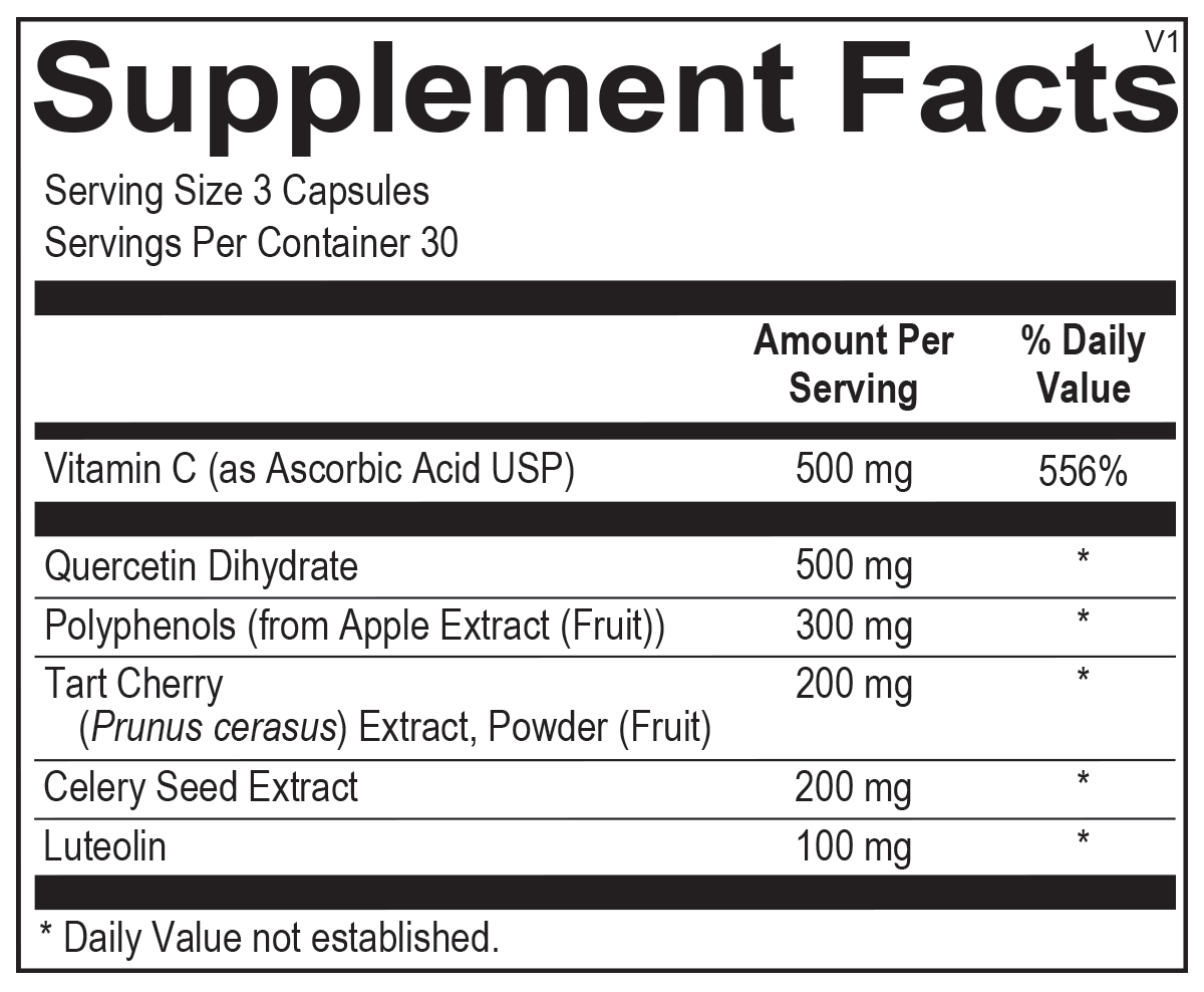 Uric Acid Support | Supplement Facts | Legacy Pure Supplements
