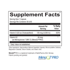 Vitamin D3-K2 | Supplement Facts | Legacy Pure Supplements
