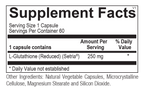 Chi Rho Chiropractic - Glutathione Supreme Dietary Supplement Facts