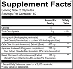 Chi Rho Chiropractic - Immuno Clear Dietary Supplement Facts