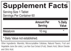 Melatonin Max | Supplement Facts | Legacy Pure Supplements