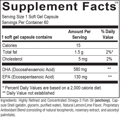 Chi Rho Chiropractic - DHA Supreme Supplement Facts
