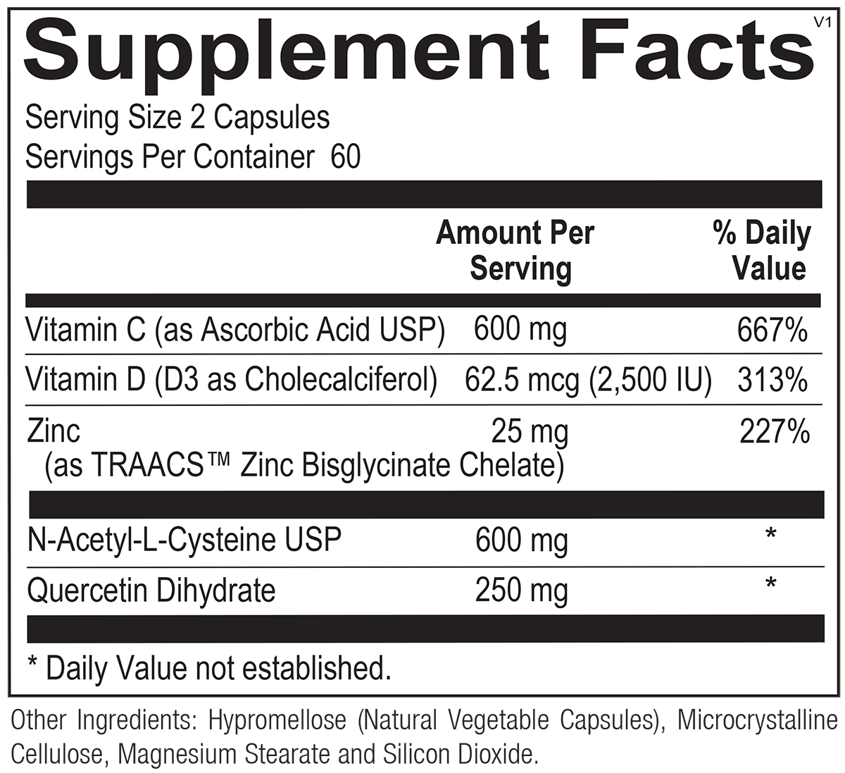 Chi Rho Chiropractic - Immune Max Dietary Supplement Facts