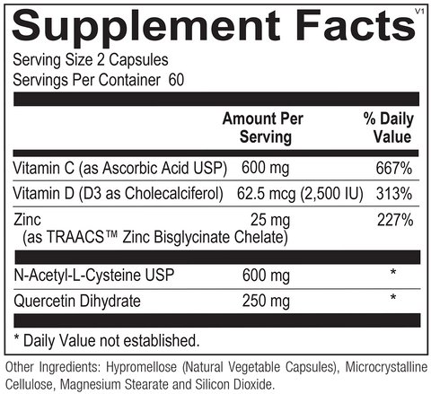 Chi Rho Chiropractic - Immune Max Dietary Supplement Facts