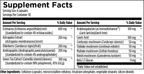 Chi Rho Chiropractic - ImmunoFuel Dietary Supplement Facts