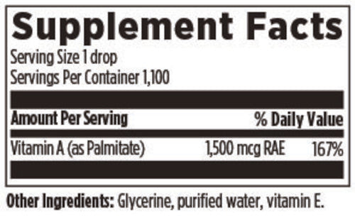 Chi Rho Chiropractic - Opti A Dietary Supplement Facts