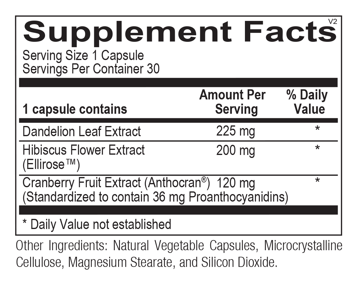 Chi Rho Chiropractic - UT Clear Supplement Facts